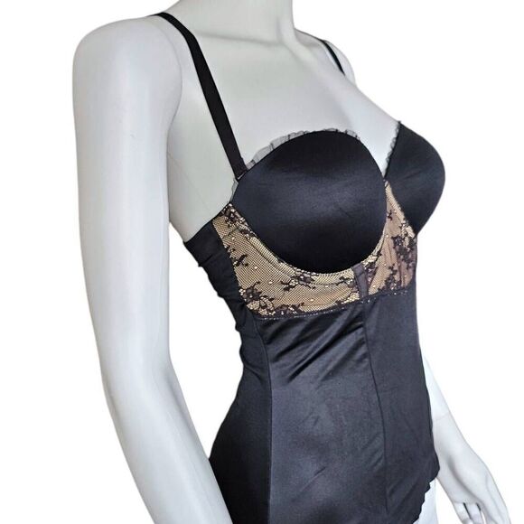 dkny goth bustier corset top - Picture 3 of 6